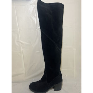 Shoemint Melisentia suede Black Heeled boots over the knee size 9